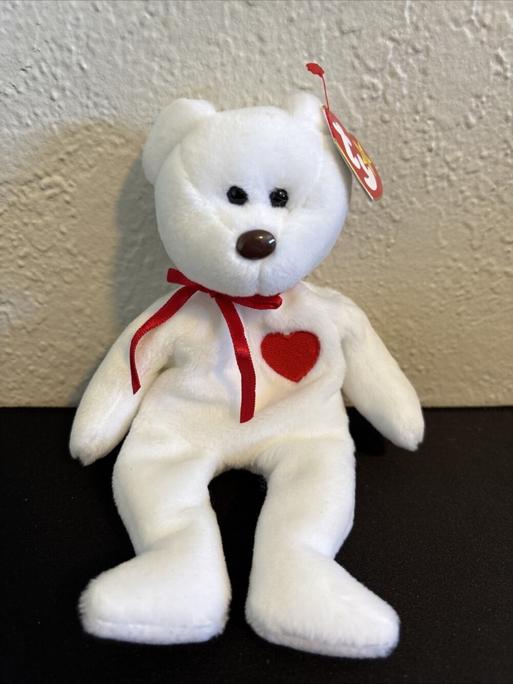Ty 4058 Valentino Bear Beanie Baby - DOB February 14, 1994